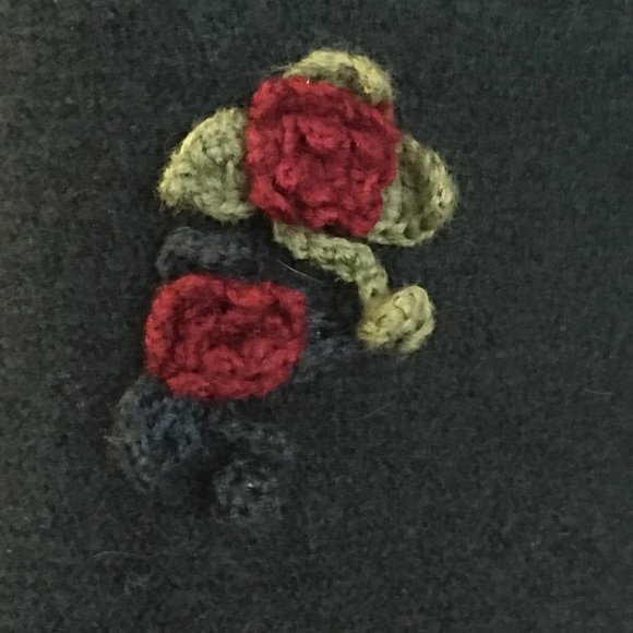 BCBG Deep Green Jacket with Red Trim | VINTAGE - Picture 5 of 12